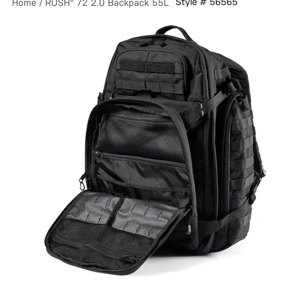 5.11 Tactical RUSH® 72 2.0 BACKPACK 55L Bug Out Bag - Picture 9 of 15